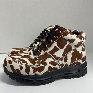 Nike Air Max Goadome Pony Hair Pack Cow Print IO4635 100 Size 8 Winter Boot DMV
